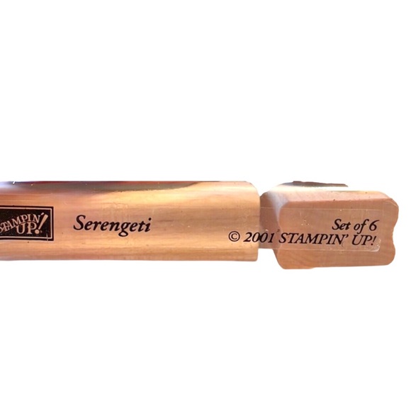 Stampin’ Up “Serengeti” Rubber Stamp Set of 6 Cardmaking Scrapbooking School - Picture 6 of 8